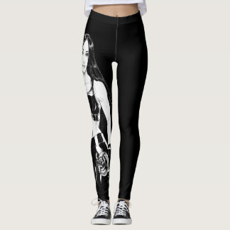 Starka och vackra - b&w-bilder leggings