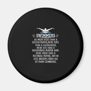 Starka simmare Simma Swimming-gåvor För manar kvin Magnet