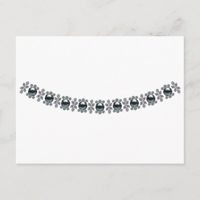 Starka Svarta Pärlor Vykort (Framsida)