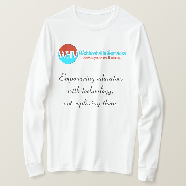 Stärka undervisare genom teknik T-Shirt (Design framsida)