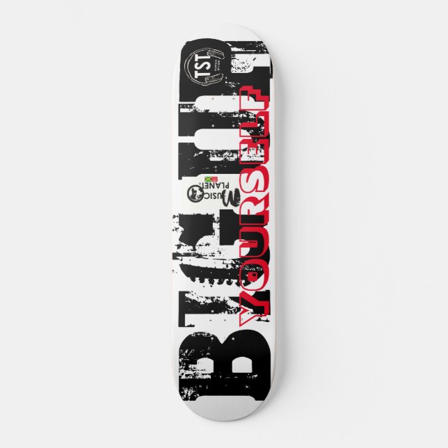 STARKA UPP DIN SJÄLVSKATTOR MINI SKATEBOARD BRÄDA 18,5 CM (Framsida)