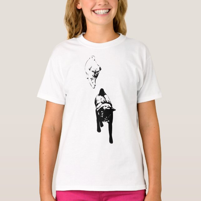 Starka valpar, vardagsglädje t shirt (Framsida)