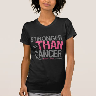 Starkare än cancer - bröstcancer t-shirt