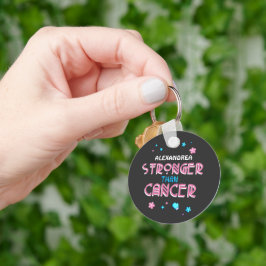 Starkare än cancer | Cancer Survivor Anpassningsba Nyckelring