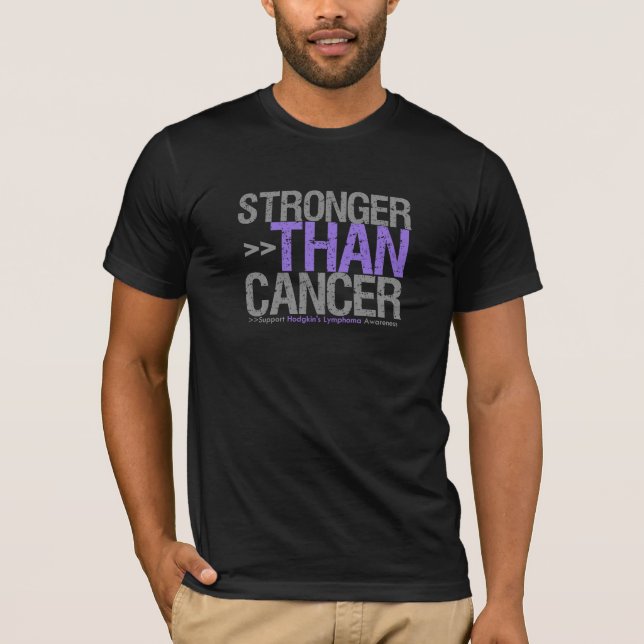 Starkare än cancer - Hodgkins lymfkörtelcancer T-shirt (Framsida)