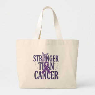 Starkare än cancer Inspirerande Jumbo Tygkasse