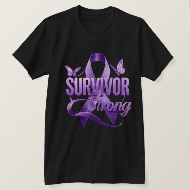 Starkare än cancer Inspirerande T-Shirt – Hopp  (Design framsida)