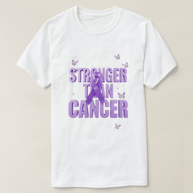 *Starkare än cancer - Inspirerande t-shirt – Hopp (Design framsida)