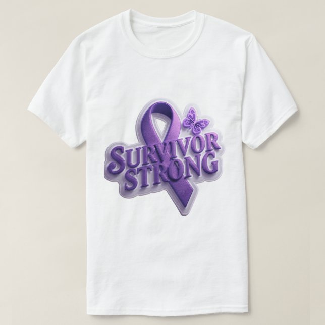 *Starkare än cancer - Inspirerande t-shirt – Hopp (Design framsida)