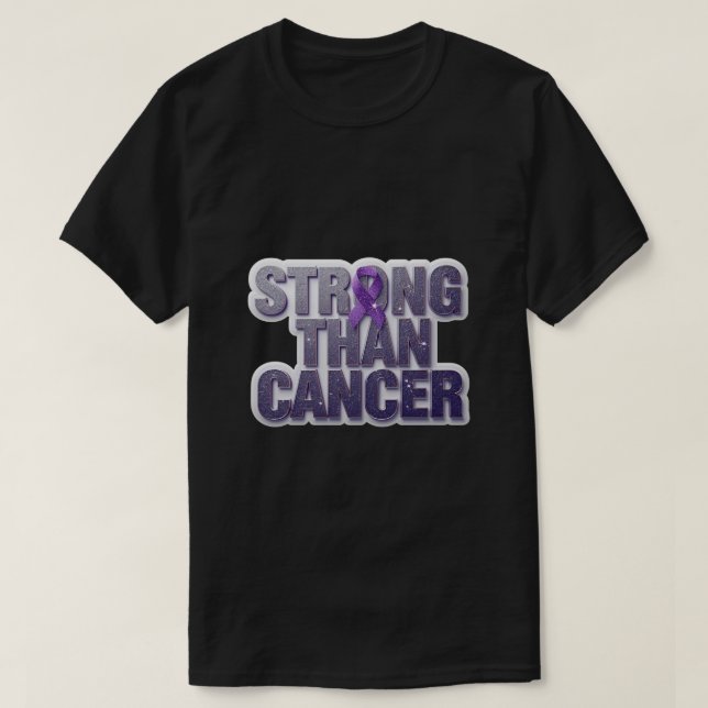*Starkare än cancer Inspirerande T-Shirt – Hopp (Design framsida)