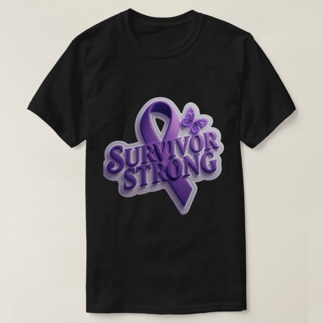 *Starkare än cancer - Inspirerande t-shirt – Hopp (Design framsida)