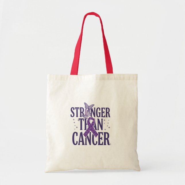 Starkare än cancer Inspirerande Tygkasse (Framsidan)