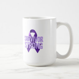 Starkare än cancer-mugg | Coffee för cancer medvet Kaffemugg