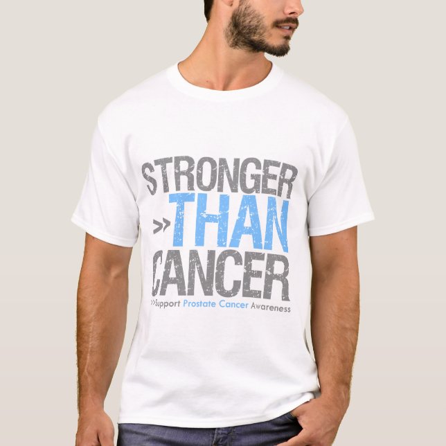 Starkare än cancer - prostatacancer t-shirt (Framsida)