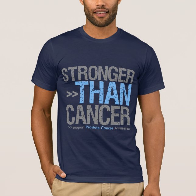 Starkare än cancer - prostatacancer tee shirt (Framsida)
