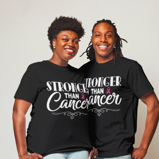 Starkare än Cancer T Shirt (Skapare uppladdad)