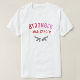 Starkare än cancer-tröja – Modig medvetenhetskriga T Shirt