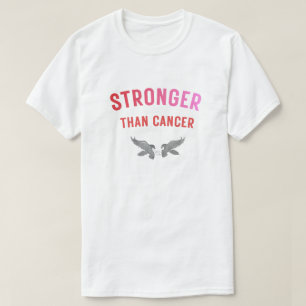 Starkare än cancer-tröja – Modig medvetenhetskriga T Shirt