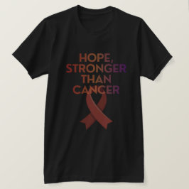 Starkare än cancer-tröja – Premiumtryck Detaljer T Shirt