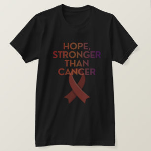 Starkare än cancer-tröja – Premiumtryck Detaljer T Shirt