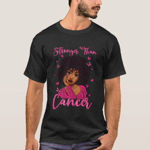 Starkare än cancer vi Bära K Black Breast Cancer T Shirt