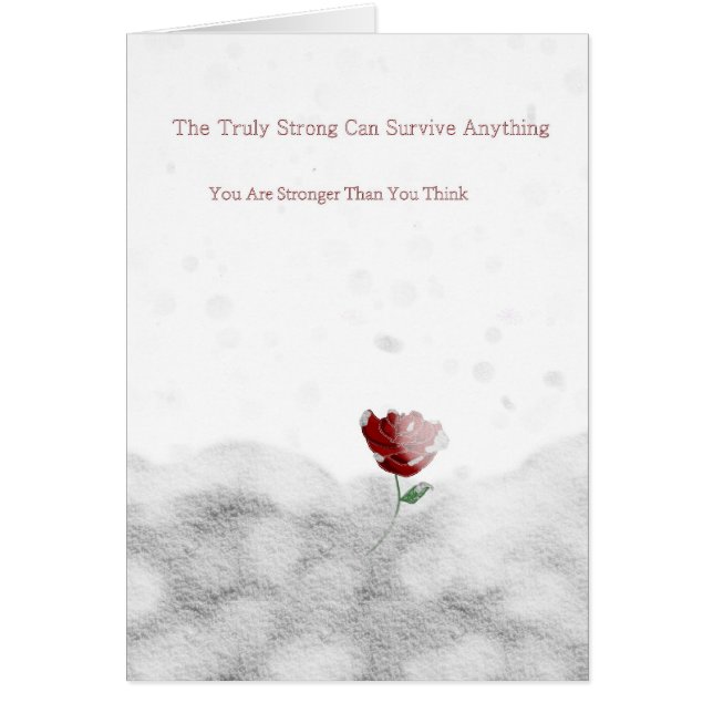 Starkare än din Tänka Hälsningskort (Framsidan)