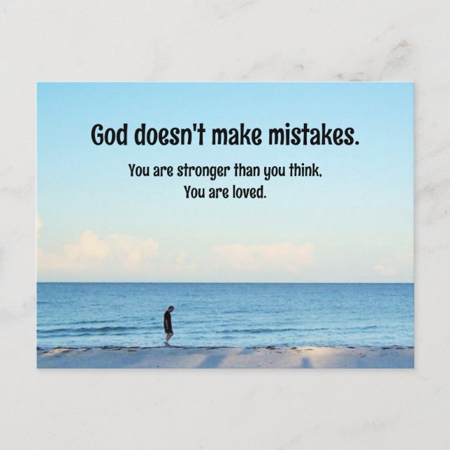 Starkare än din Tänka Vykort (Framsida)