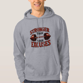Starkare än din uttrycksfulla motiv hoodie