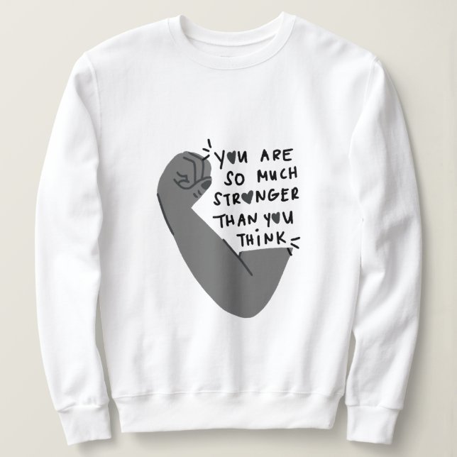 Starkare än du tror – Empowering Typography T Shirt (Design framsida)