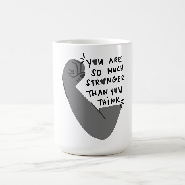 Starkare än du tror – Empowering typsnitt Kaffemugg (Center)
