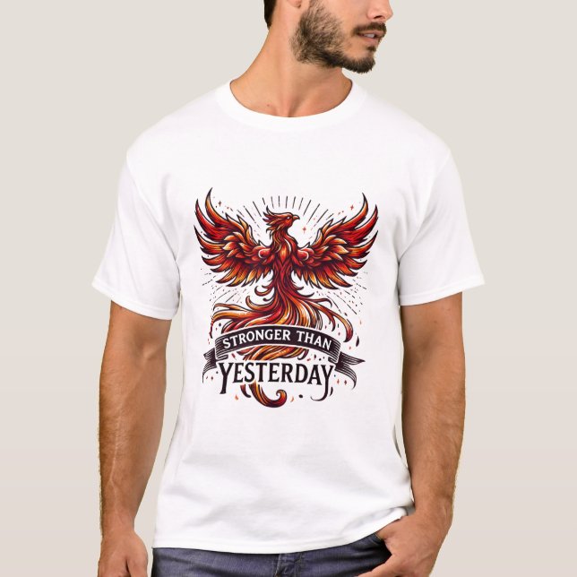 Starkare än i går Phoenix T-Shirt (Framsida)