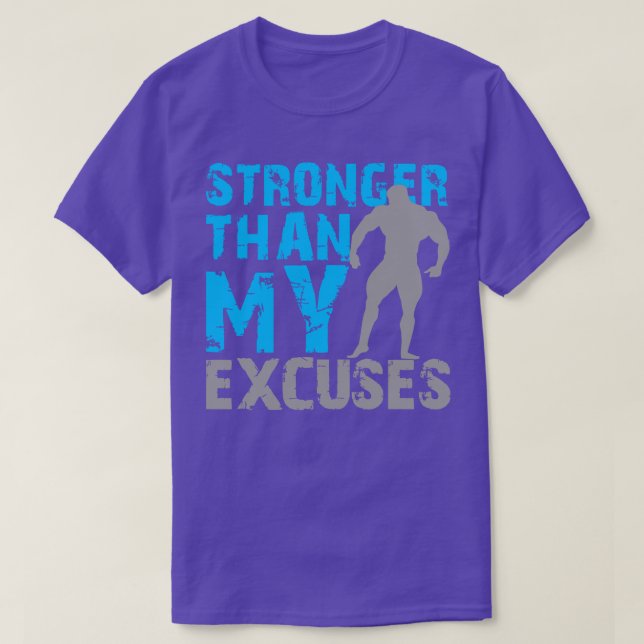 Starkare än mina ursäkter t shirt (Design framsida)