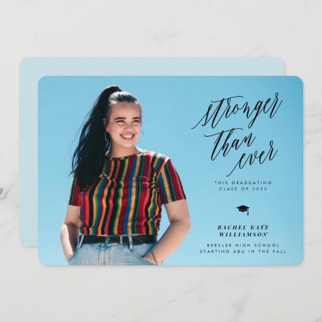 Starkare än någonsin tidigare i Studenten (Fram/baksida)