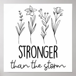 Starkare än stormen för psykiska hälsofrågor poster