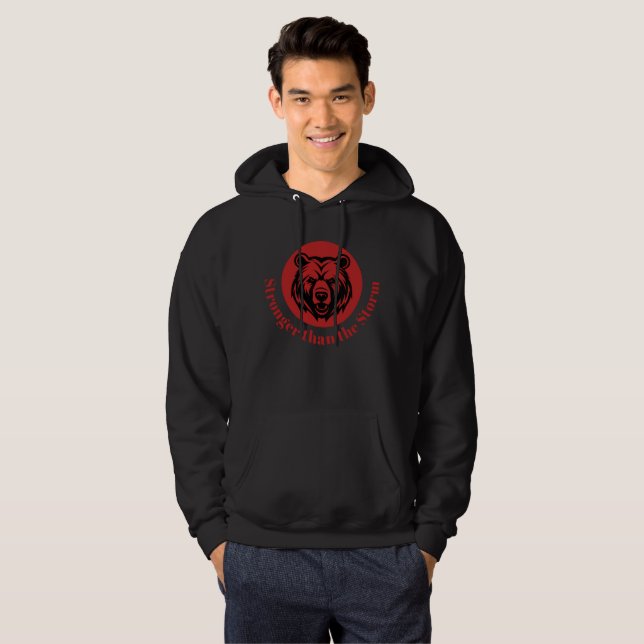 Starkare än stormen hoodie (Hel framsida)