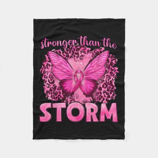 Starkare än stormen med fjärilskanalen fleecefilt (Framsidan)