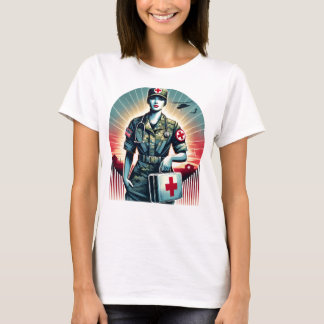 Starkare armésjuksköterska T-Shirt - heder
