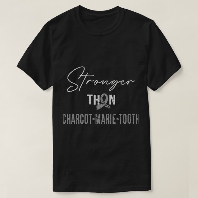 Starkare CHARCOT-MARIE-TOOTH Warrior T Shirt (Design framsida)
