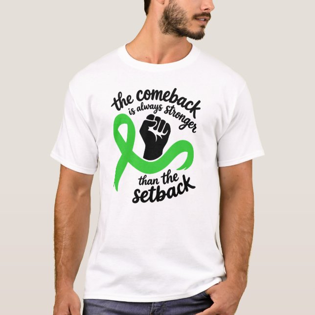 Starkare Comeback Non Hodgkins lymfom överlevare T Shirt (Framsida)