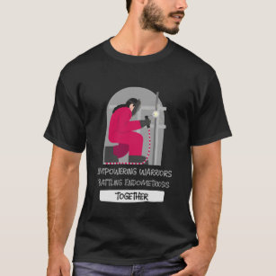 Starkare krigare: Battling Endometriosis Togeth T Shirt