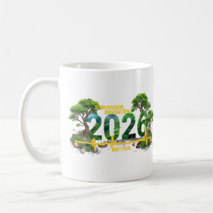 Starkare Ljusstarkare Bättre 2026 Naturens Hjärt Kaffemugg