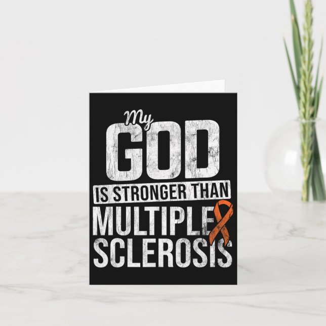 Starkare Många Sclerosis Orange Ri Kort (Framsida)