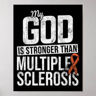 Starkare Många Sclerosis Orange Ri Poster