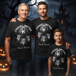 Starkare Personlig för familjen Halloween T Shirt