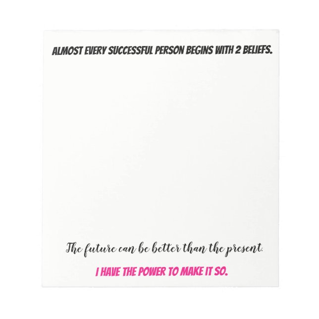 Starkare tankar anteckningsblock (Framsida)