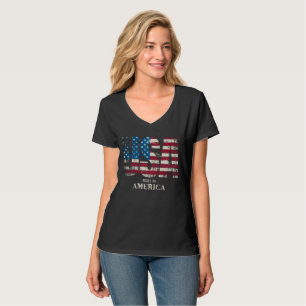 Starkare Tillsammans Ord Moln V-ringad T-Shirt - I