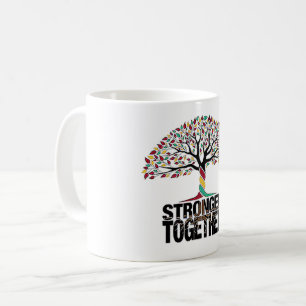 starkare tillsammans trycka kaffe mugg