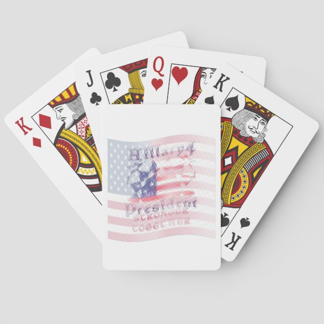 Starkare tillsammans USA Hillary 4 President Ameri Spelkort (Baksidan)