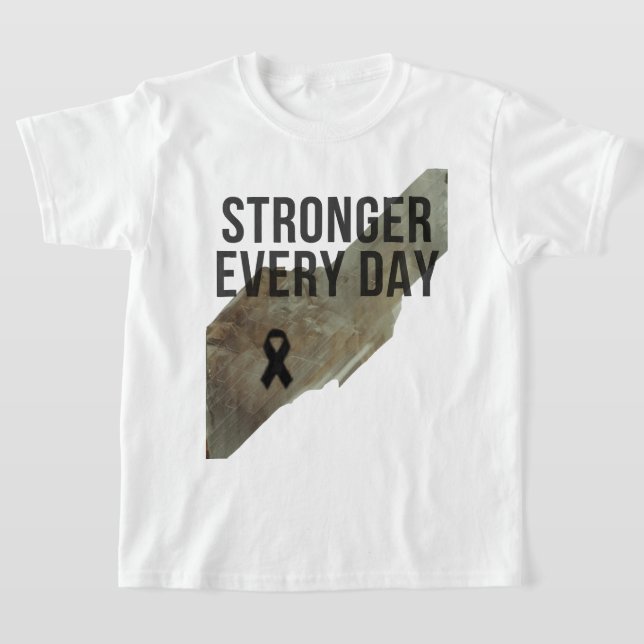 Starkare varje dag Barntröja – Inspirerande Stre T Shirt (Laydown)