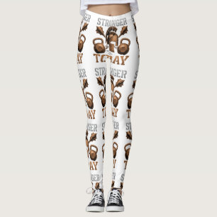 Starkare Vs Idag   Slå Din Bästa Själv Leggings